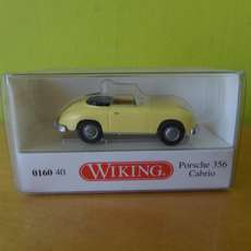 Wiking H0 16040 Porsche 356 Cabrio geel