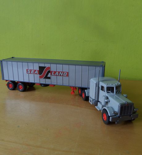 Wiking H0 52707 Peterbilt Container wagen "Sealand"