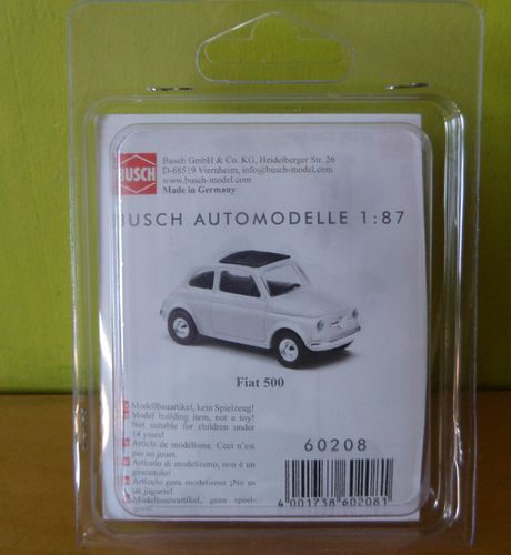 Busch H0 60208 Fiat 500 bouwpakket