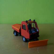 Busch H0 42225 Multicar met sneeuw schuifer