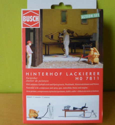 Busch H0 7811 Actie set "Spuiterij"