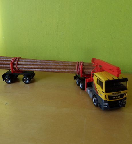 Herpa H0 312998 MAN TGX Hout transport "Mengel"