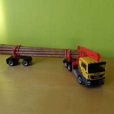 Herpa H0 312998 MAN TGX Hout transport "Mengel"