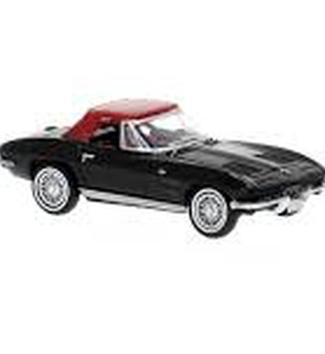 Voorbestellen ! Brekina H0 18025 Chevrolet Corvette C2 zwart