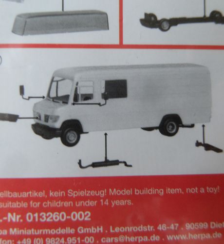 Herpa H0 13260 Minikit Mercedes vario