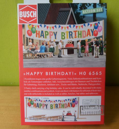 Busch H0 6565 Happy Birthday set