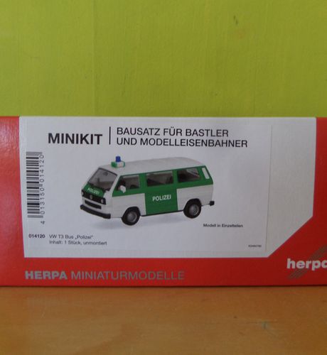 Herpa H0 014120 VW T3 polizei Minikit