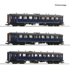 Roco H0 6200054 NS 3-delige rijtuigen set "Blokkendoos"