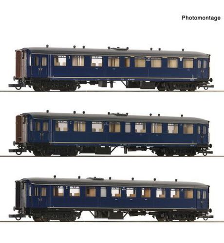 Roco H0 6200054 NS 3-delige rijtuigen set "Blokkendoos"