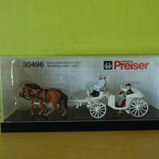 Preiser H0 30496 Open trouwkoets