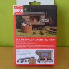 Busch H0 1870 Sauna Schapenwagen