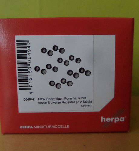 Herpa H0 54942 Porsche sportvelgen