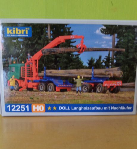 Kibri  H0 12251 Opbouw lang hout transport