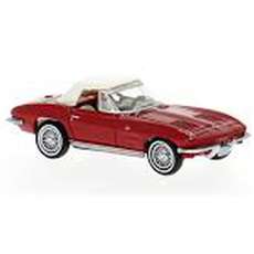 Voorbestellen ! Brekina H0 18026 Chevrolet Corvette C2 rood